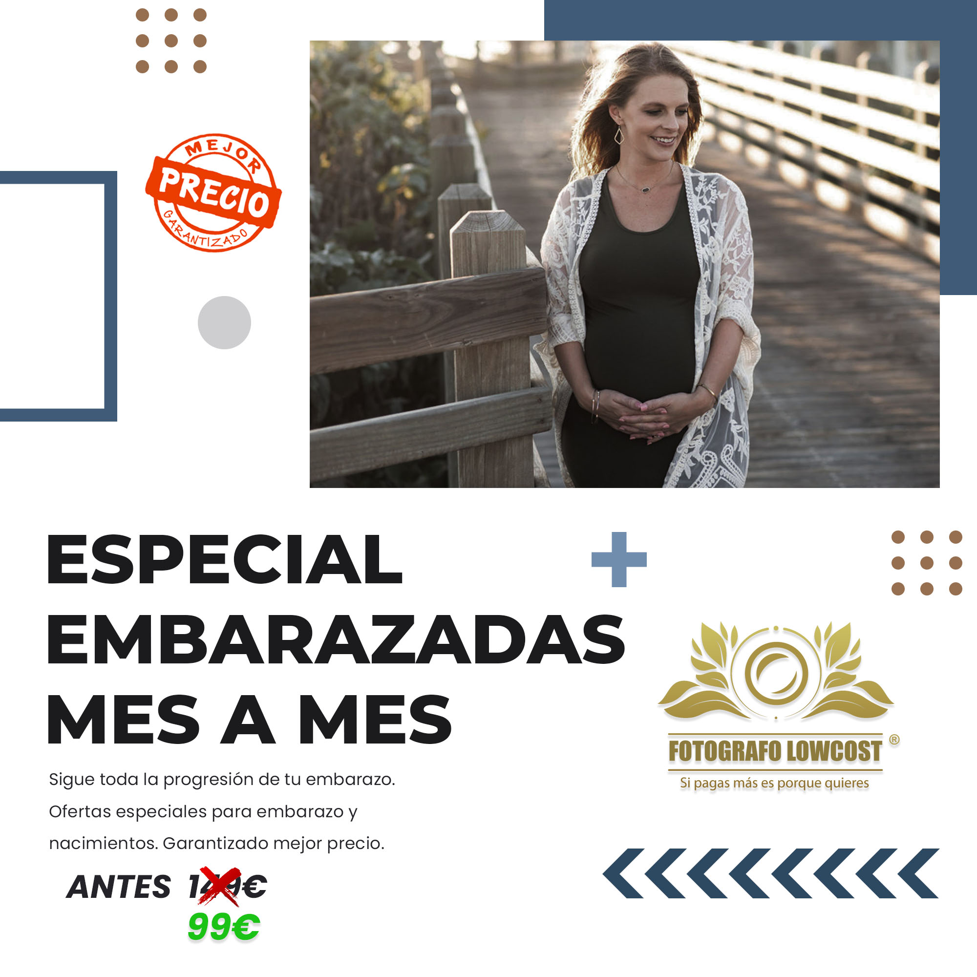 fotografo en embarazo (embarazadas) y nacimientos (Especial fotografia y video de embarazo mes a mes) Arroyo de San Servan 