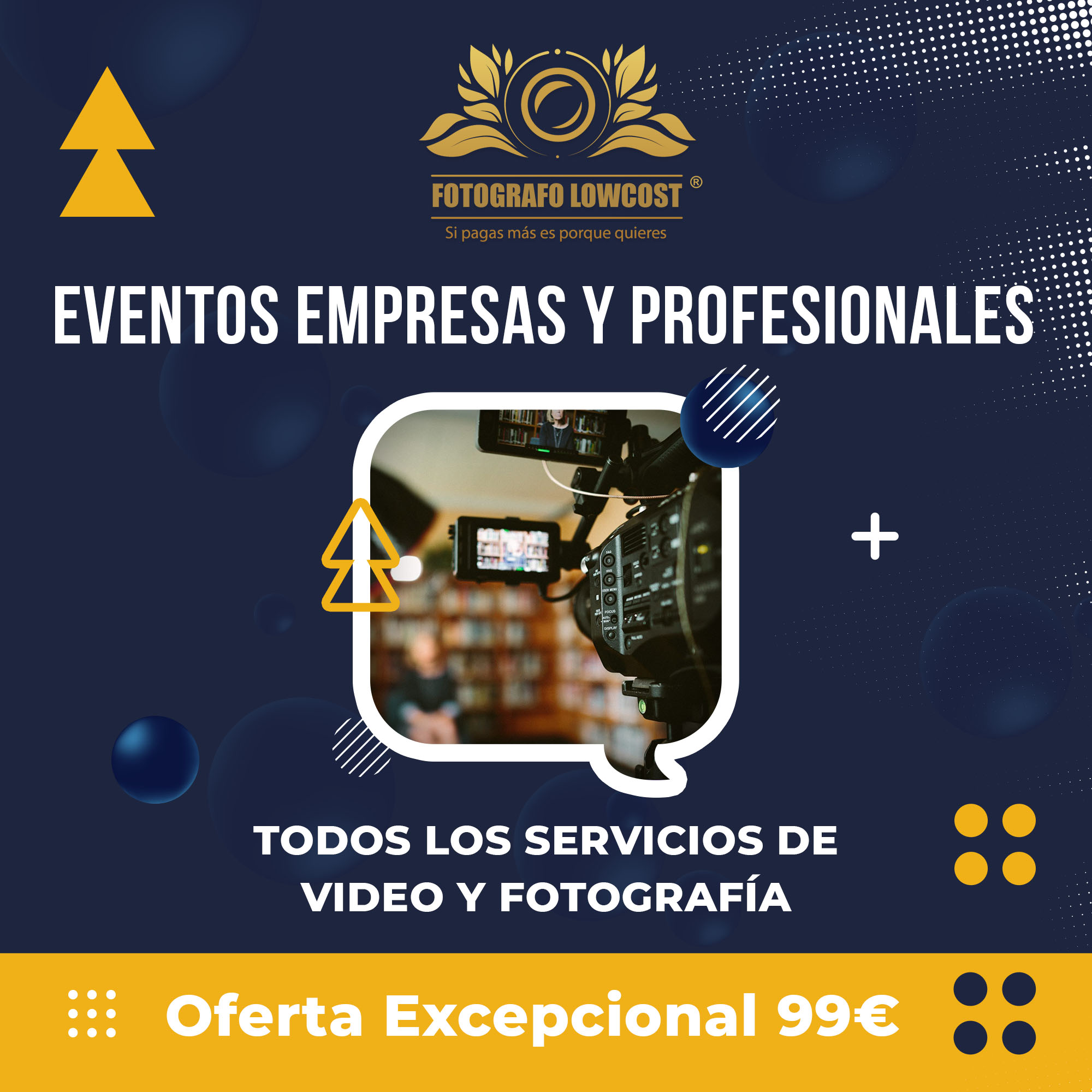fotografo en cobertura medi&aacute;tica de eventos para empresas Calamonte 
