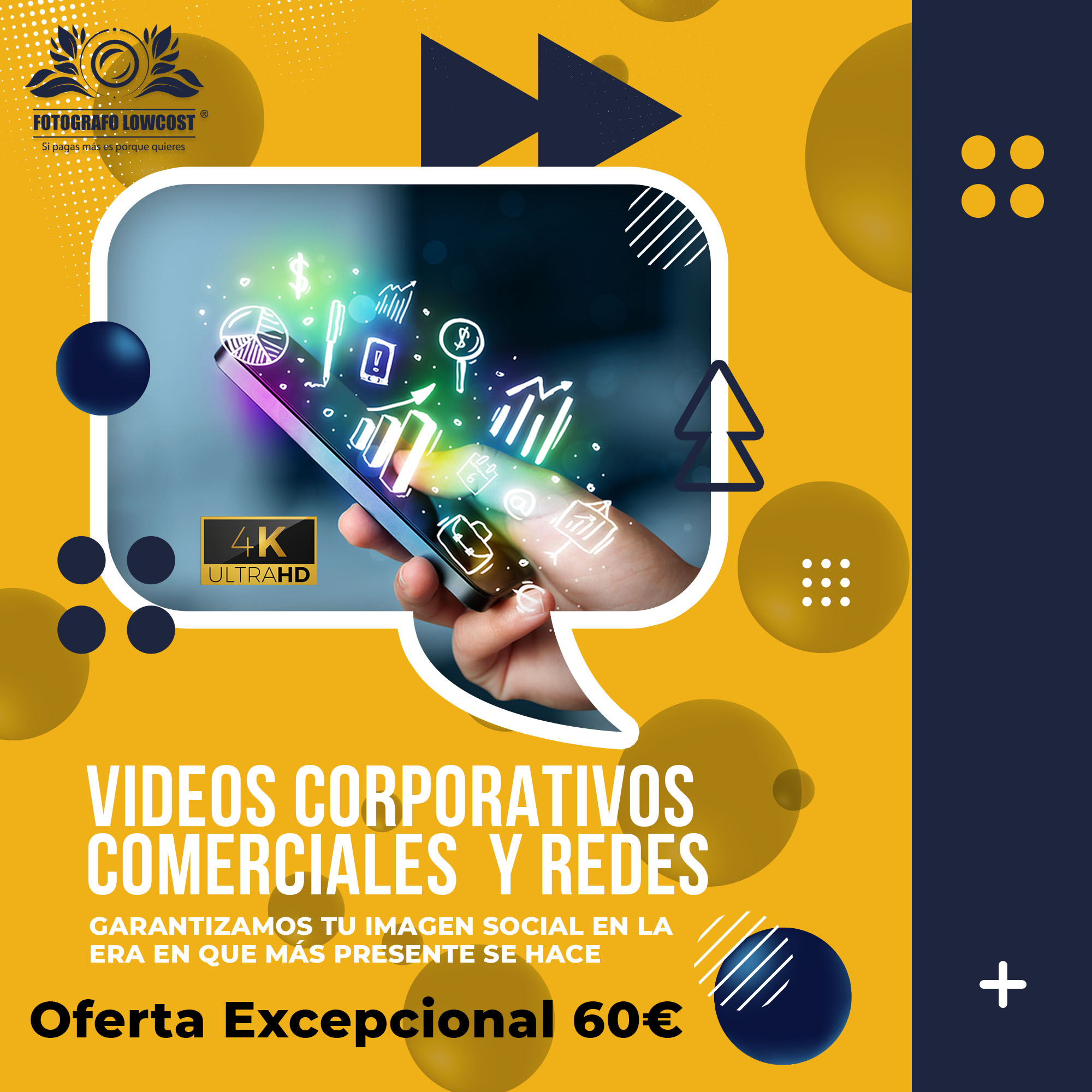 fotografo en videos para empresas Low Cost Arroyo de San Servan 